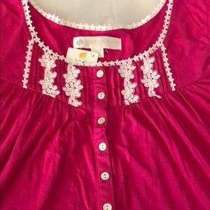 EILEEN WEST Nightgown Knee Length sz L